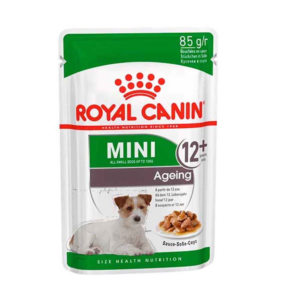 Royal Canin Mini Adult Ageing sobre en salsa para perros
