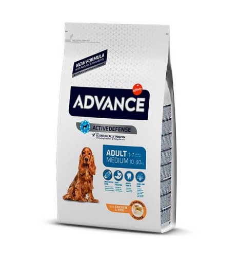 Advance Adult Medium Pollo pienso para perros