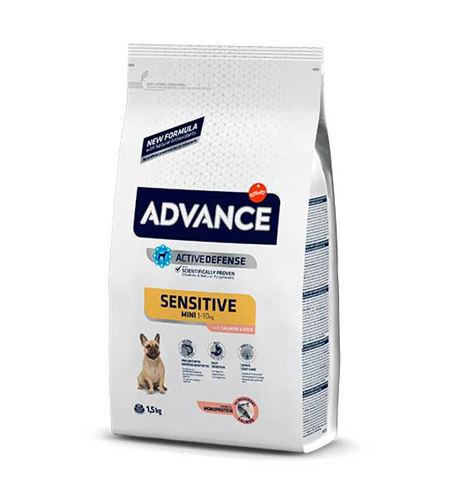 Advance Adult Sensitive Care Mini Salmón pienso para perros