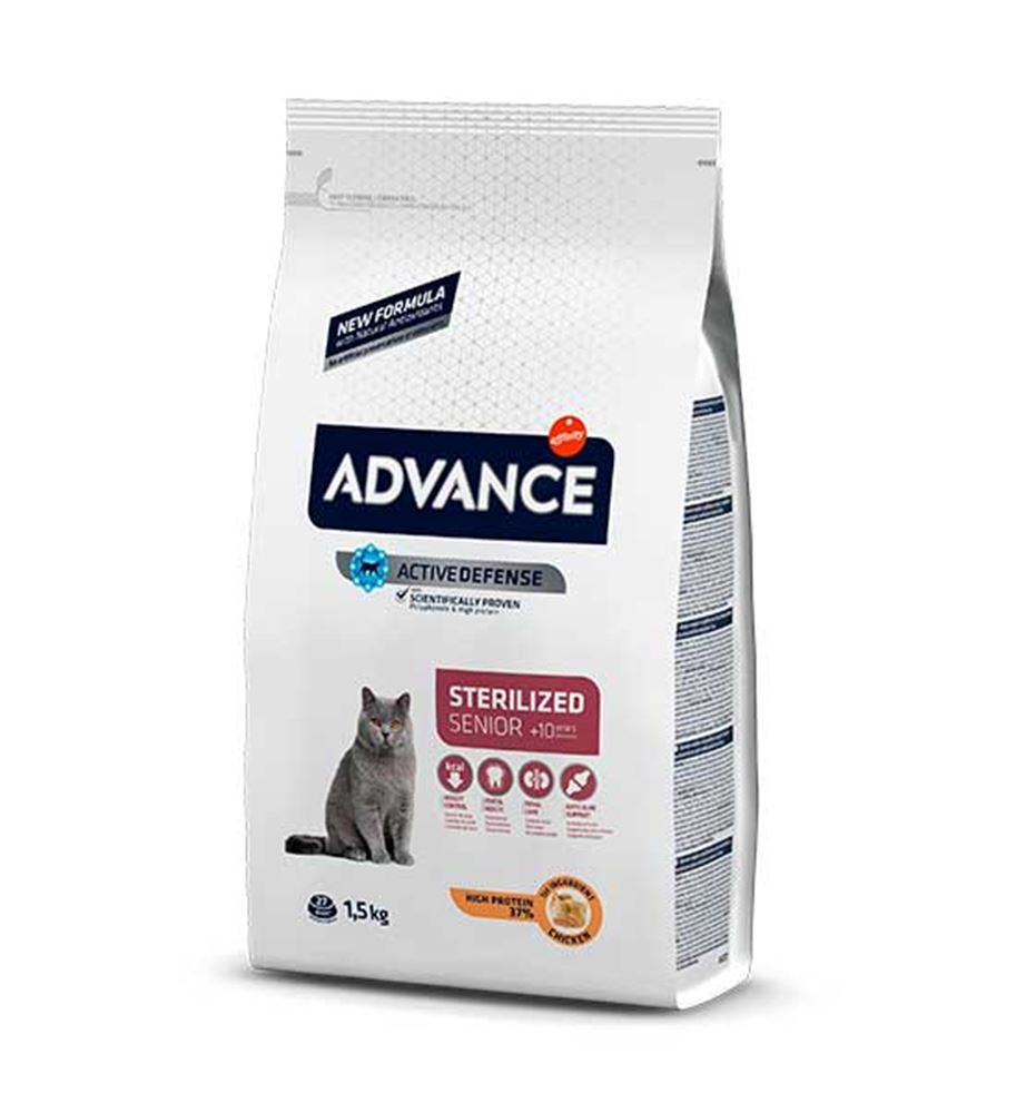 Advance Senior Sterilized Pollo pienso para gatos