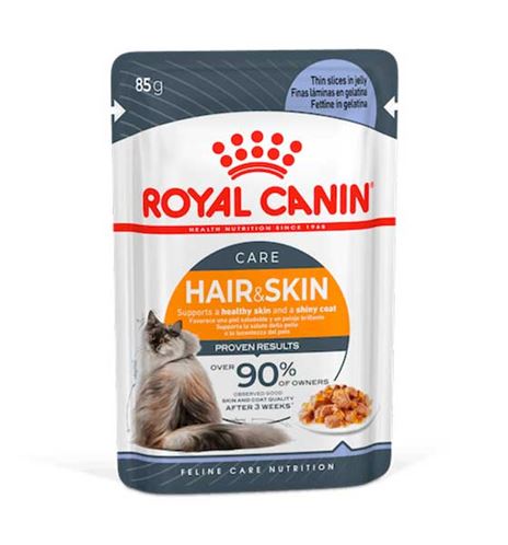 Royal Canin Hair & Skin Care gelatina en sobres para gatos