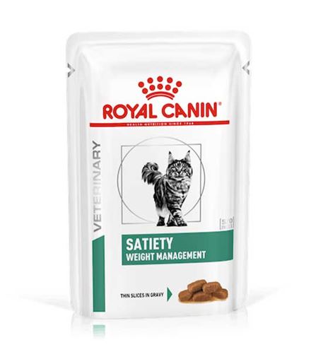 Royal Canin Veterinary Satiety Weight Management sobre para gatos