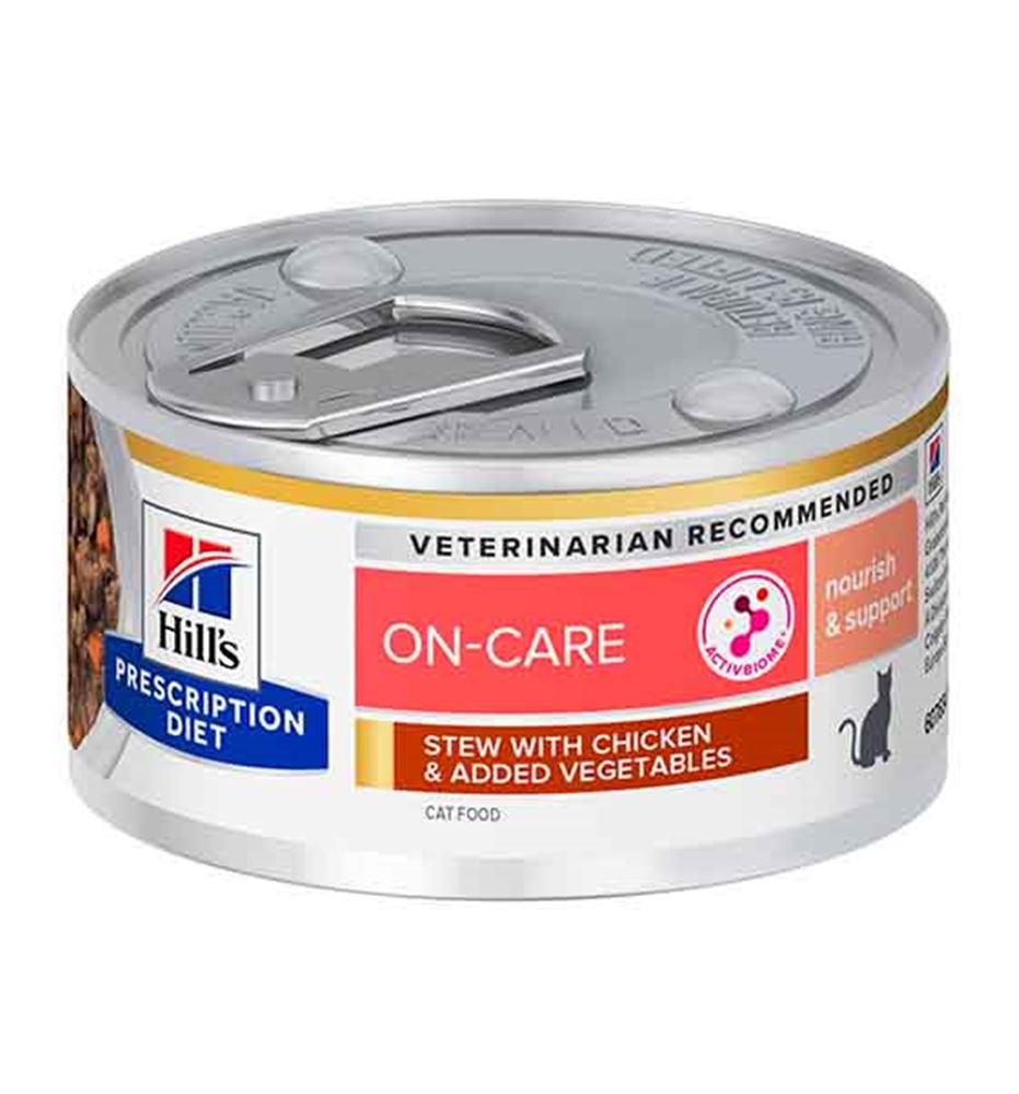 Hill's Prescription Diet On-Care pollo y vegetales lata para gatos