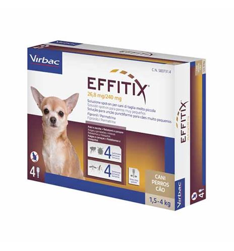 Effitix Pipetas Antiparasitarias para perros 1.5-4KG