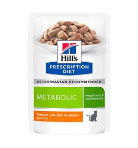 Hills Prescription Diet Metabolic Pollo sobre para gatos