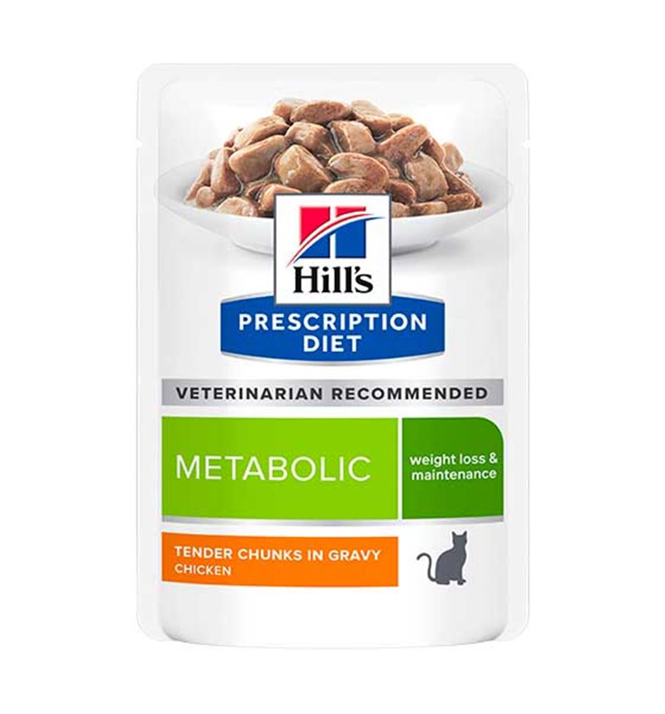 Hills Prescription Diet Metabolic Pollo sobre para gatos