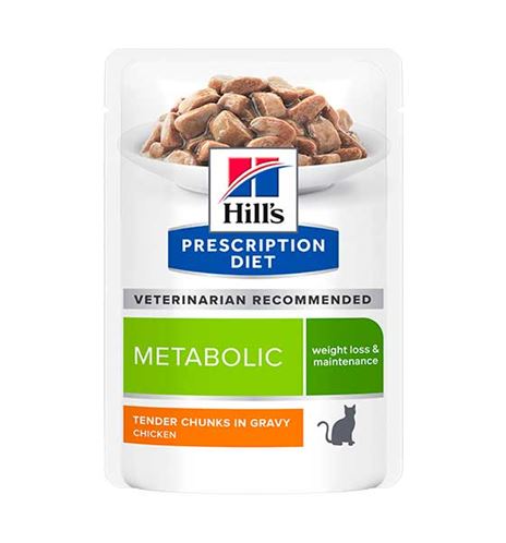 Hills Prescription Diet Metabolic Pollo sobre para gatos