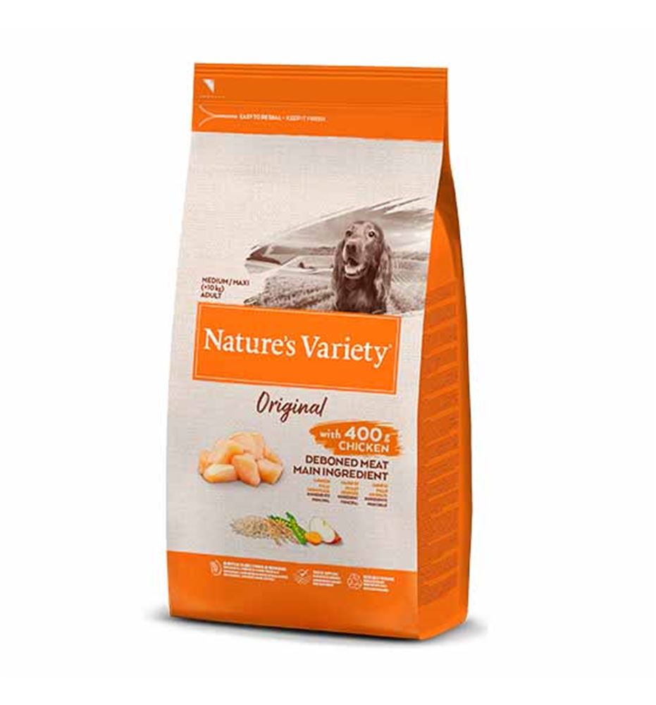 NATURES VARIETY ORIGINAL ADULT MEDIUM POLLO PIENSO PARA PER