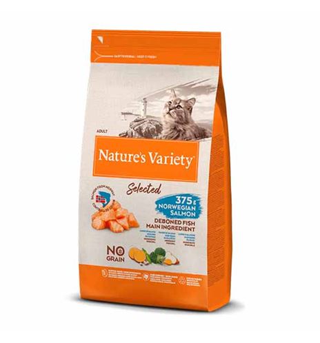 Nature's Variety Selected Adult Salmón Noruego pienso para gatos