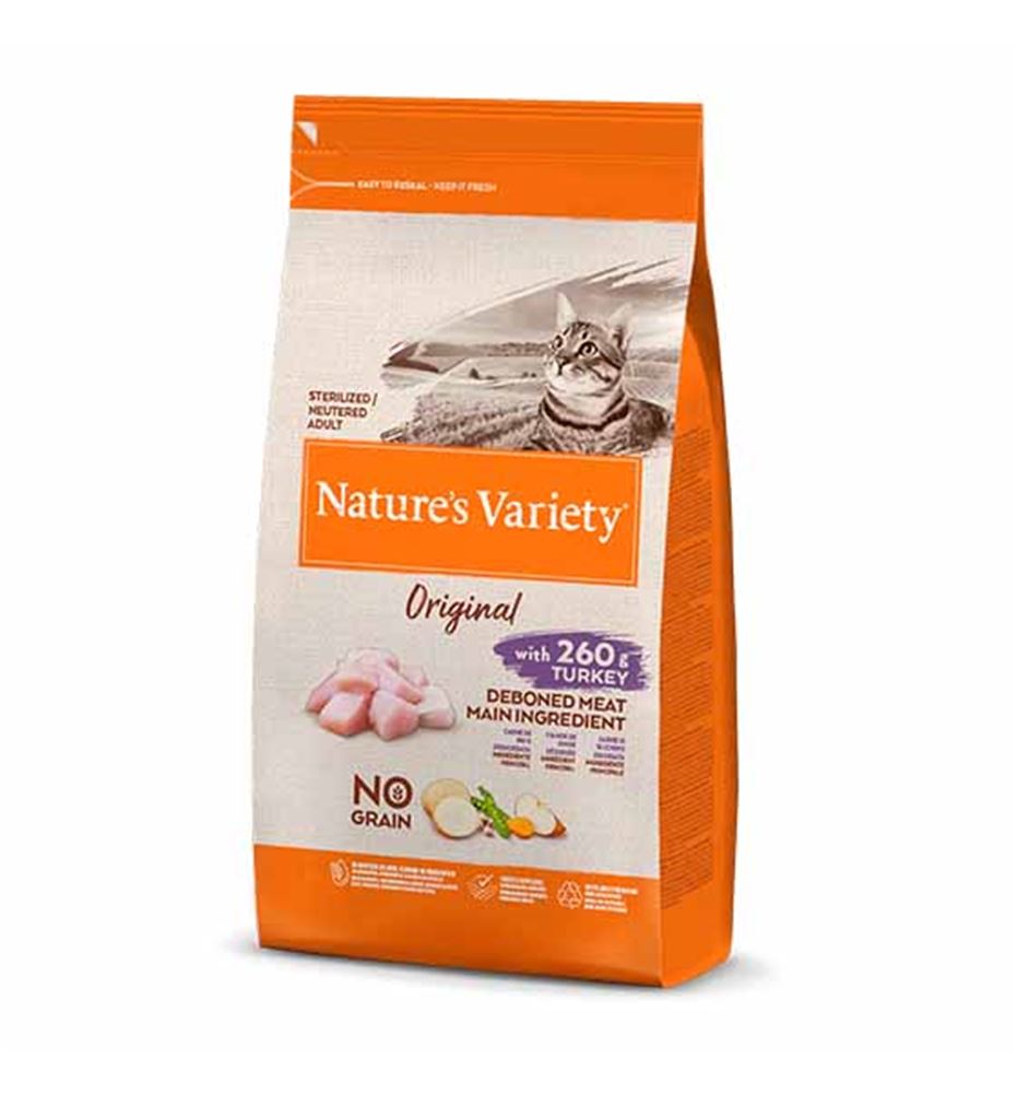 Nature's Variety Original Sterilized Adult Pavo pienso para gatos