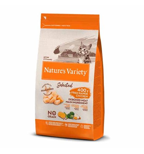 Nature's Variety Selected Kitten Pollo pienso para gatos