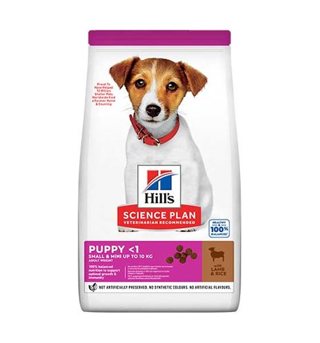 HILLS SCIENCE PLAN PUPPY SMALL & MINI CORDERO Y ARROZ PIENS