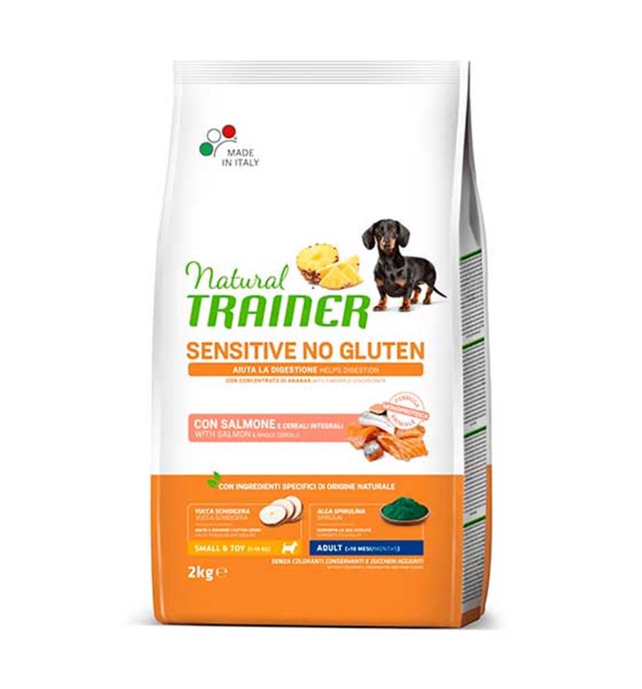 Natural Trainer Adult Small&Toy Sensitive Salmón pienso para perros