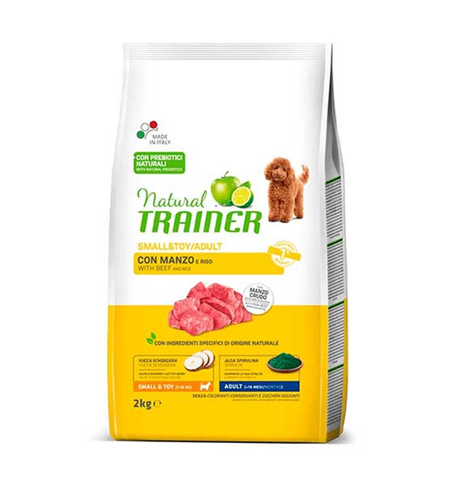 Natural Trainer Adult Small&Toy Buey pienso para perros