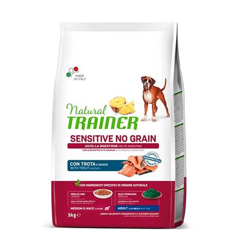 Natural Trainer Adult Medium/Maxi Trucha pienso para perros