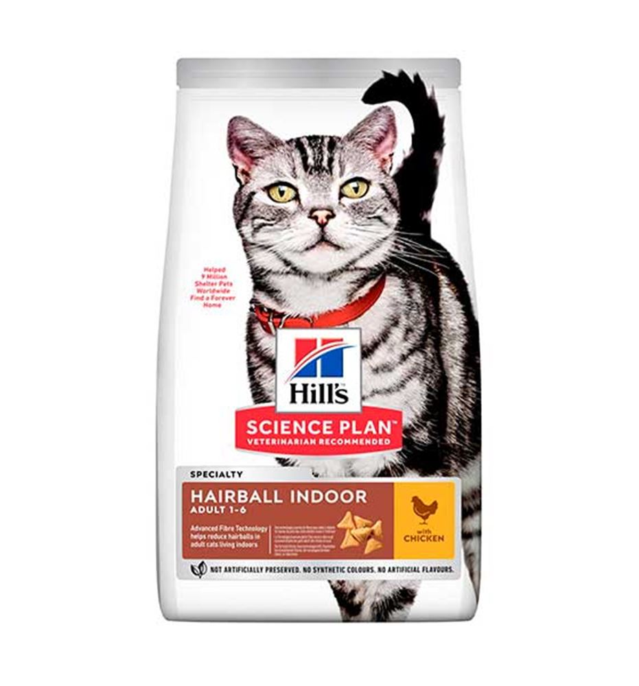 Hill's Science Plan Hairball Indoor Pollo pienso para gatos