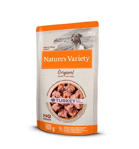 Nature's Variety Original Mini Adult Pavo paté para perros