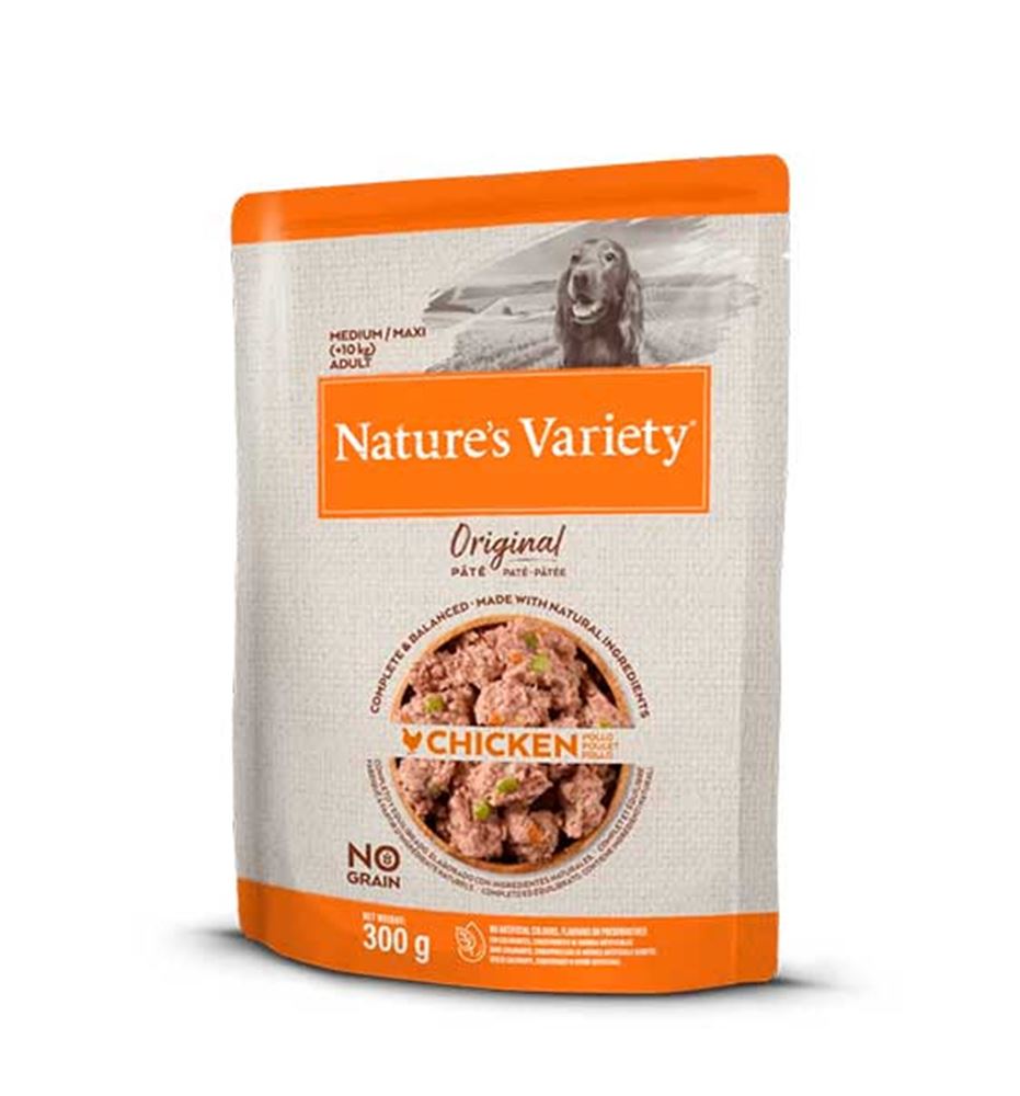 Nature's Variety Original Medium/Maxi Adult Pollo paté para perros