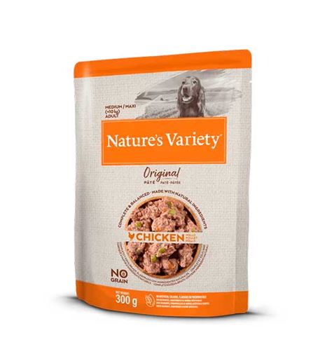 Nature's Variety Original Medium/Maxi Adult Pollo paté para perros