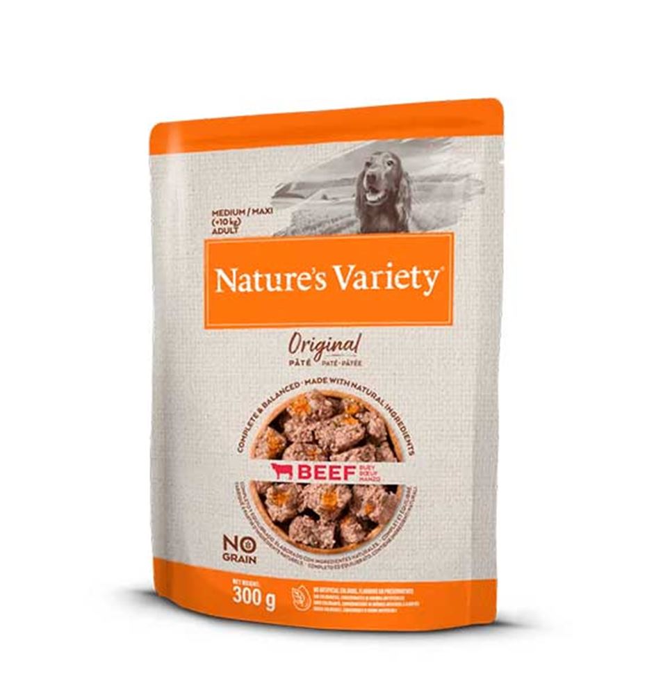 Nature's Variety Original Medium/Maxi Adult Buey paté para perros