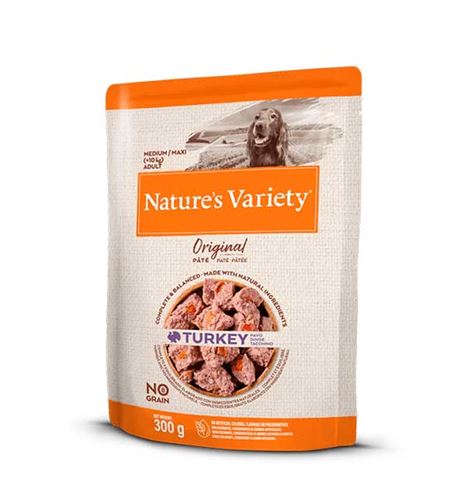 Nature's Variety Original Medium/Maxi Adult Pavo paté para perros