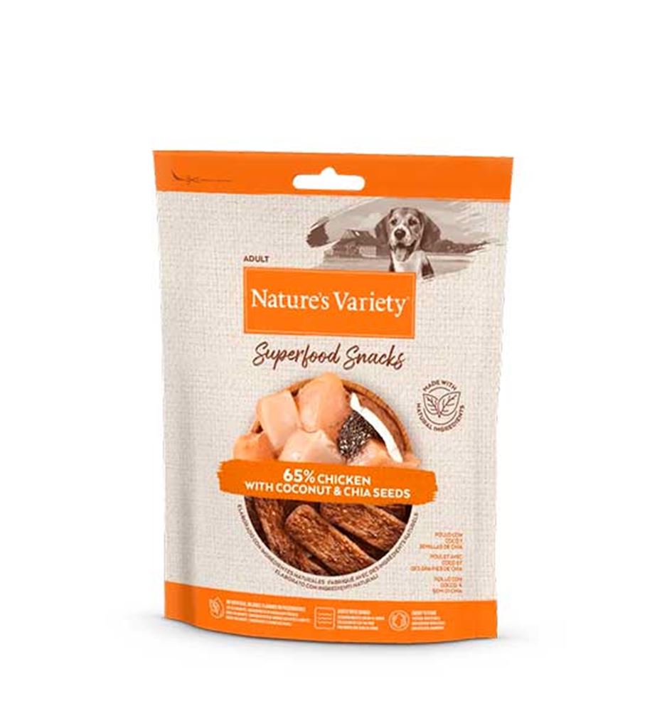 Nature's Variety Superfood Pollo snacks para perros