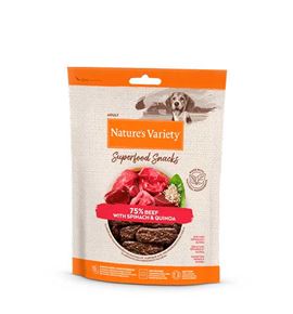 Nature's Variety Superfood Buey snacks para perros