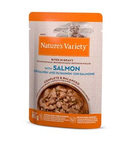 Nature's Variety Bocaditos Salmón salsa para gatos