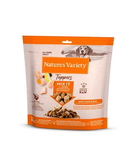 Nature's Variety Toppers Pollo Liofilizado para perros 120g