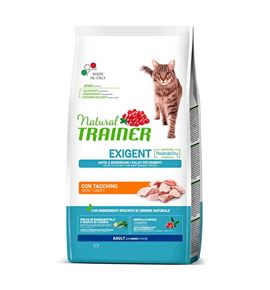 Natural Trainer Adult Exigent Pavo pienso para gatos