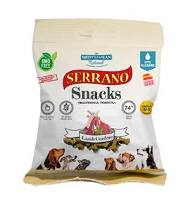 Mediterranean Natural Serrano Snacks Cordero para perros