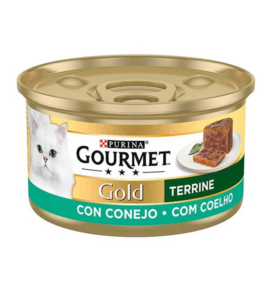 Purina Gourmet Gold Terrine de Conejo lata para gatos