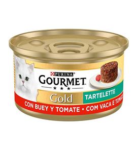 Purina Gourmet Gold Tartelette de Buey y Tomate lata para gatos