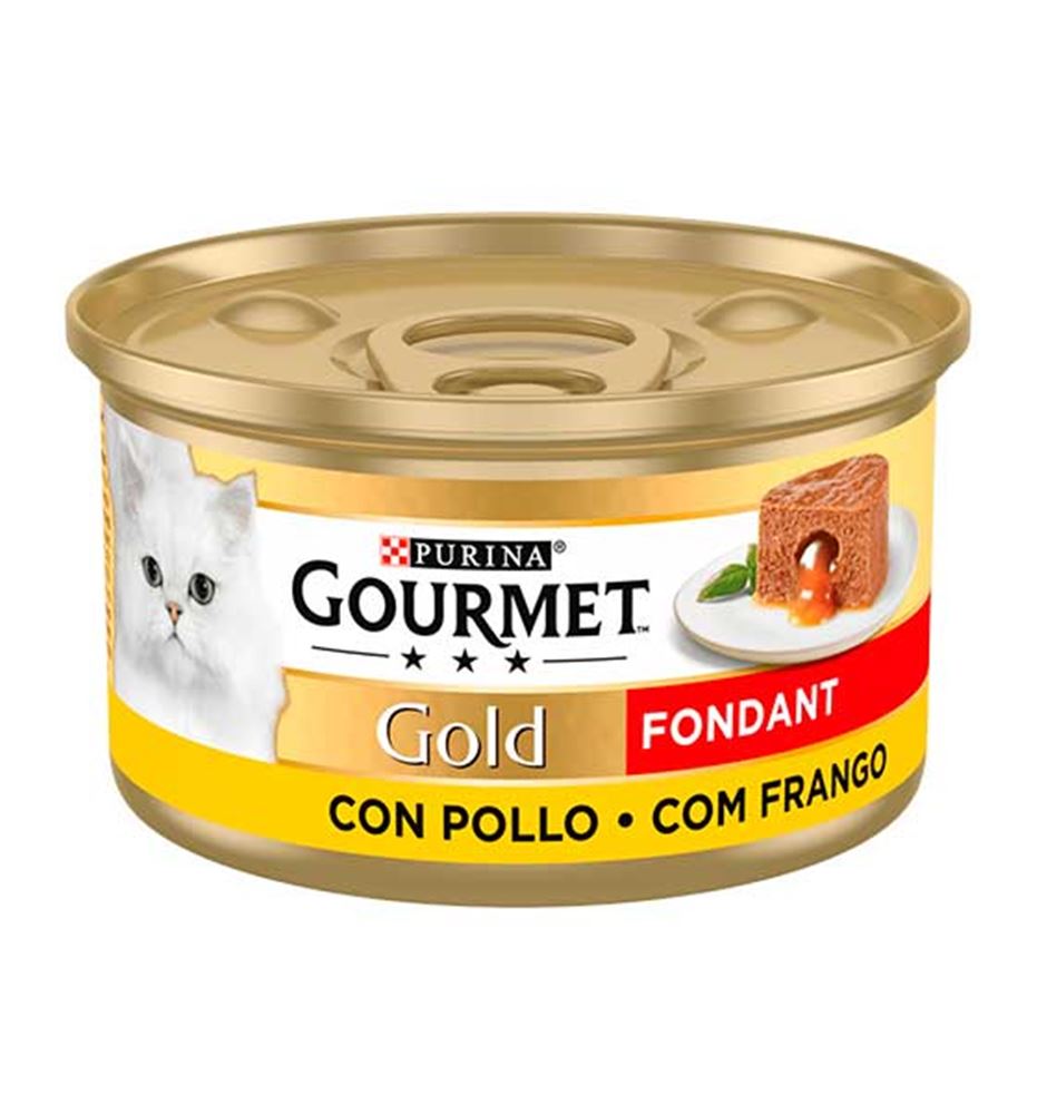 Purina Gourmet Gold Fondant de Pollo lata para gatos