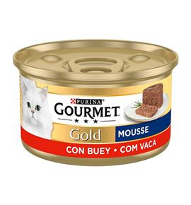 Purina Gourmet Gold Mousse de Buey lata para gatos