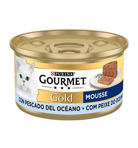 Purina Gourmet Gold Mousse de Pescado del Océano lata para gatos