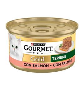 Purina Gourmet Gold Terrine de Salmón lata para gatos