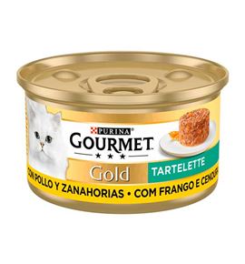 Purina Gourmet Gold Tartelette de Pollo y Zanahoria lata para gatos