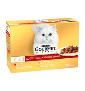 Purina Gourmet Gold Multipack bocaditos en salsa para gatos