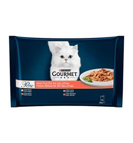 Purina Gourmet Perle Carne y Pescado Filetes en gelatina para gatos