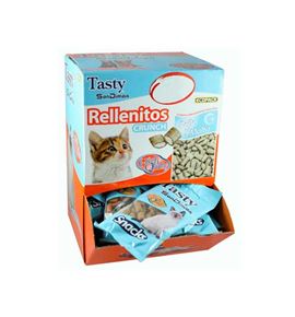 SanDimas Rellenitos Crunch Pollo y Malta snack para gatos