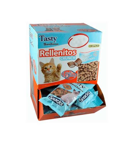 SanDimas Rellenitos Crunch Salmón snack para gatos