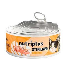 Nutriplus Gatos Esterilizados Pollo lata para gatos