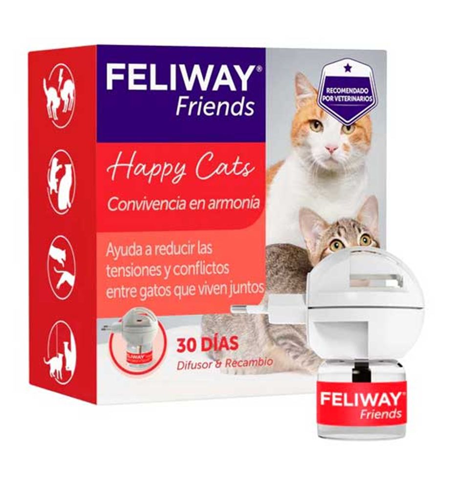 Feliway Friends Difusor y Recambio tranquilizante para gatos