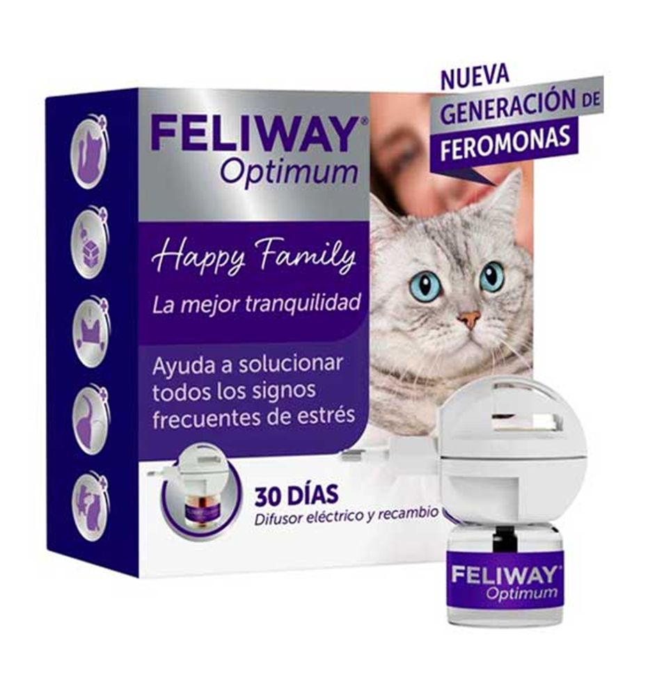 Feliway Optimun Difusor y Recambio tranquilizante para gatos