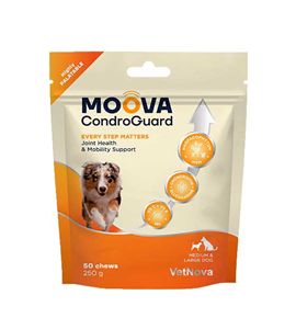 VetNova Moova CondroGuard condroprotector premios para perros - Razas medianas y grandes 50 chews