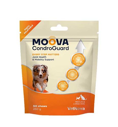 VetNova Moova CondroGuard condroprotector premios para perros - Razas medianas y grandes 50 chews VetNova Moova CondroGuard condroprotector premios para perros - Razas medianas y grandes 50 chews