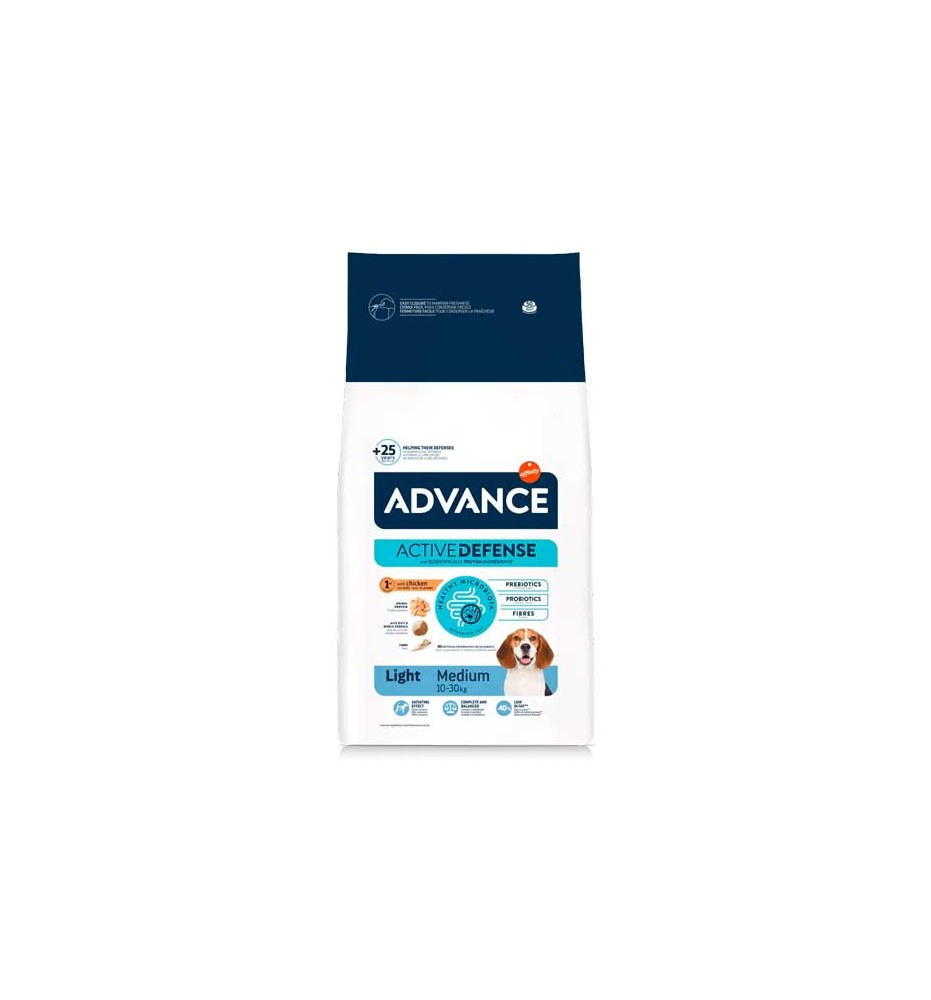 Advance Adult Medium Light Pollo pienso para perros