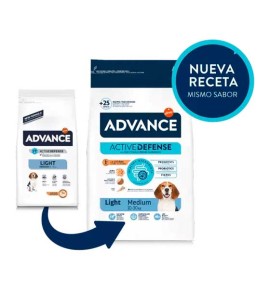 Advance Adult Medium Light Pollo pienso para perros - Nueva receta