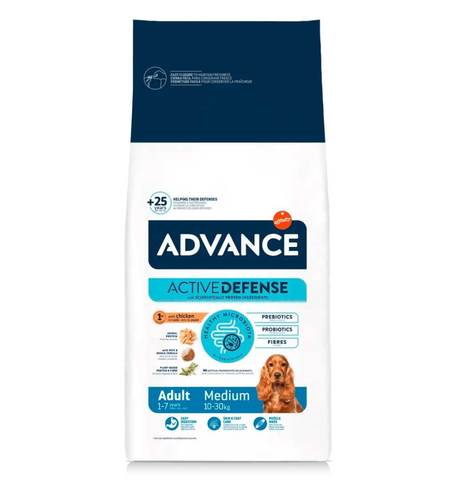 Advance Adult Medium Pollo pienso para perros